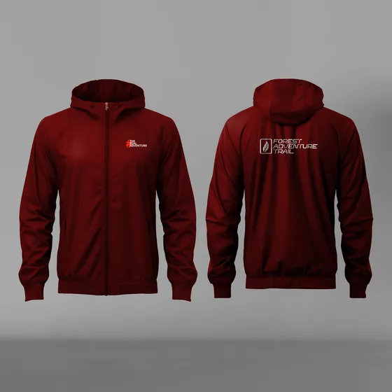 Wind Breaker Maroon, ukuran m sampai xxl